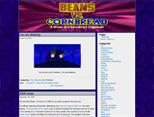 Tablet Screenshot of beansvscornbread.illmosis.net